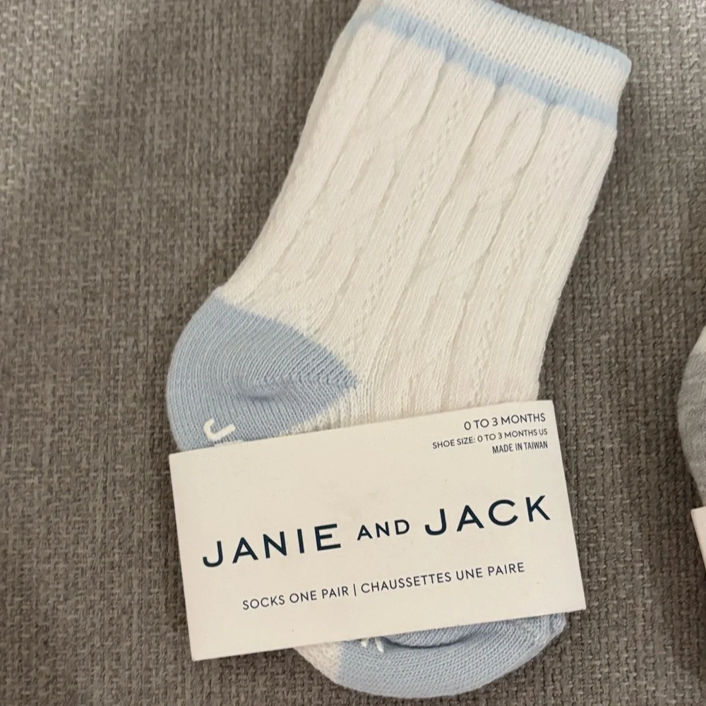 Janie and Jack2 pack Baby Socks Set size 0-3 months NWT